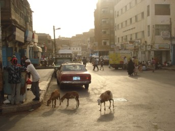 A dusty old town.