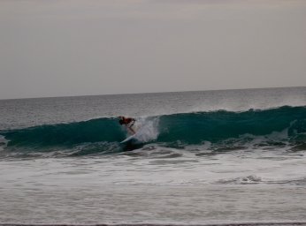 Bernardo surfing