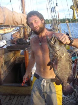 A good sized grouper.