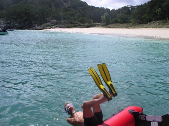 Snorkelling at Isles Cies