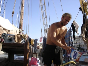 The washer man.