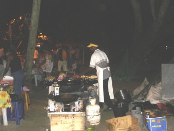 The late night market.