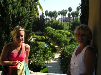 A bit of the Alcazar palace grounds