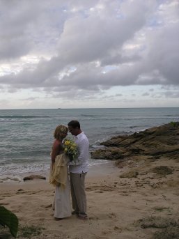 Alex and Anthony at the ceremony