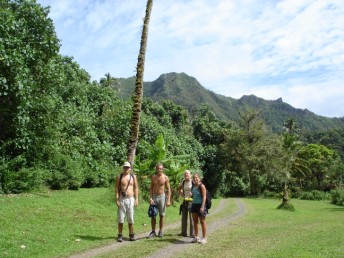 Walking up the hill