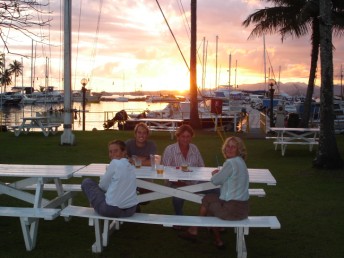 Sundowners at the yacht club