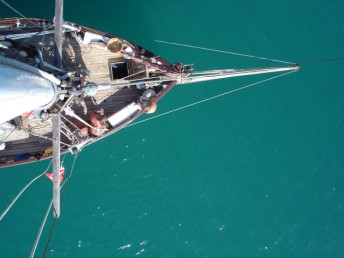 Foredeck from up the mast