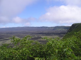 Big volcano crater