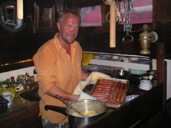 Mike with his sausages