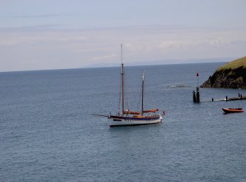 Sitting at anchor at Lundy