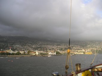 Rainclouds over Madeira