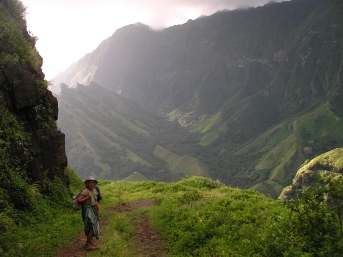 View on the way back down