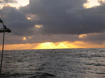 Picture Marquesas Pacific sunset 2
