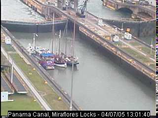 In the lock, on the webcam