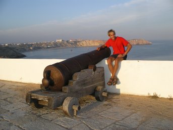 The fort at Sagres. Can you spot the boat ?