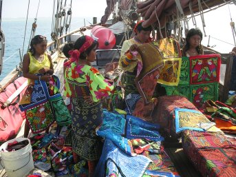 Lots of molas on display