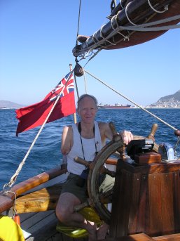 Maurice on the helm