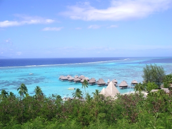 Anchored inside the reef