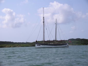 At anchor in Spanish Water