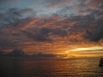 Picture St Lucia Sunset 2