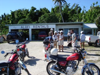 Some of the bikes at the rental shop