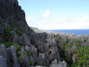 Jagged rock formations