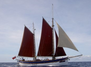 Under sail