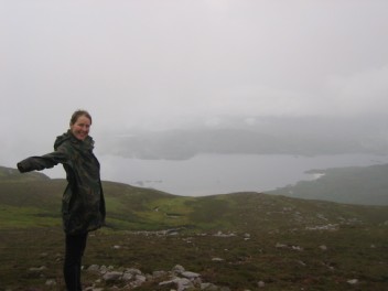 Katharine at top Jura