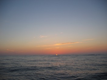 Sunset on the ocean