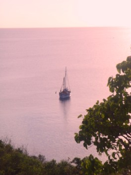 A secluded bay