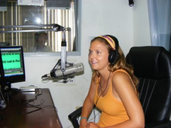 Megan on the Radio
