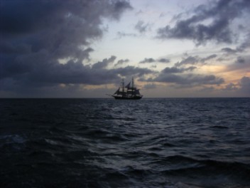 Sailing along St Lucia's coastline