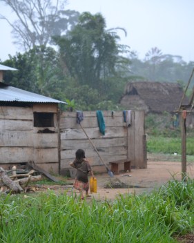 A village in the Amazon