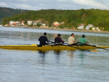 Dave with the team, Puerto Montt 'training'